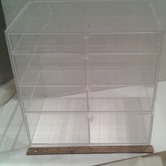 NEW LARGE CLEAR ACRYLIC MAKEUP STORAGE - Picture 6 of 8